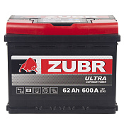 Аккумулятор Zubr Ultra (62 Ah) L+ ZU621S