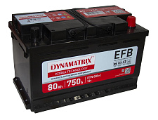Аккумулятор DYNAMATRIX-KOREA EFB (80 Ah) DEL800